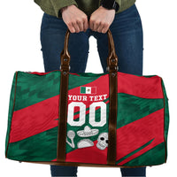 Personalized Mexico Football Jaguar Mascot Travel Bag Sugar Skull Sombrero Aztec
