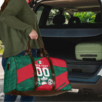 Personalized Mexico Football Jaguar Mascot Travel Bag Sugar Skull Sombrero Aztec