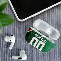 Personalized Mexico Football AirPods Case Jaguar Mascot Artistic Brush Stroke Texture