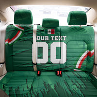 Personalized Mexico Football Back Car Seat Cover Jaguar Mascot Artistic Brush Stroke Texture