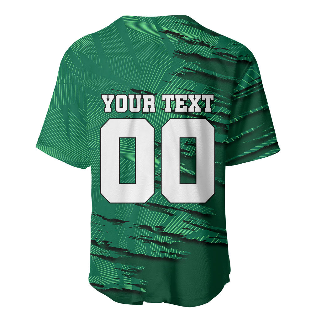 Personalized Mexico Football Baseball Jersey Jaguar Mascot Artistic Brush Stroke Texture