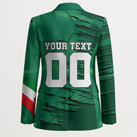 Personalized Mexico Football Blazer Jaguar Mascot Artistic Brush Stroke Texture