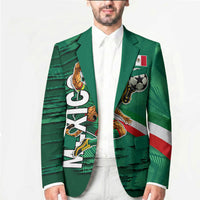 Personalized Mexico Football Blazer Jaguar Mascot Artistic Brush Stroke Texture