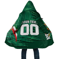 Personalized Mexico Football Cloak Jaguar Mascot Artistic Brush Stroke Texture
