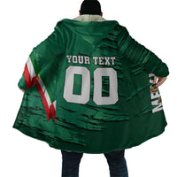 Personalized Mexico Football Cloak Jaguar Mascot Artistic Brush Stroke Texture