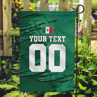 Personalized Mexico Football Garden Flag Jaguar Mascot Artistic Brush Stroke Texture