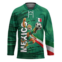 Personalized Mexico Football Hockey Jersey Jaguar Mascot Artistic Brush Stroke Texture