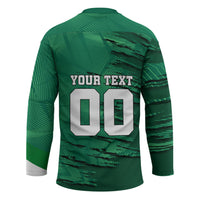 Personalized Mexico Football Hockey Jersey Jaguar Mascot Artistic Brush Stroke Texture