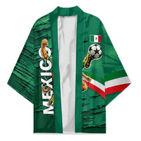 Personalized Mexico Football Kimono Jaguar Mascot Artistic Brush Stroke Texture