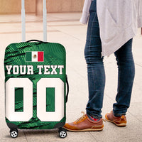 Personalized Mexico Football Luggage Cover Jaguar Mascot Artistic Brush Stroke Texture