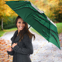 Personalized Mexico Football Umbrella Jaguar Mascot Artistic Brush Stroke Texture