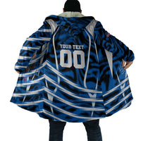 Personalized United States Soccer Cloak USA Patriotic Eagle Mascot - Blue Geometric