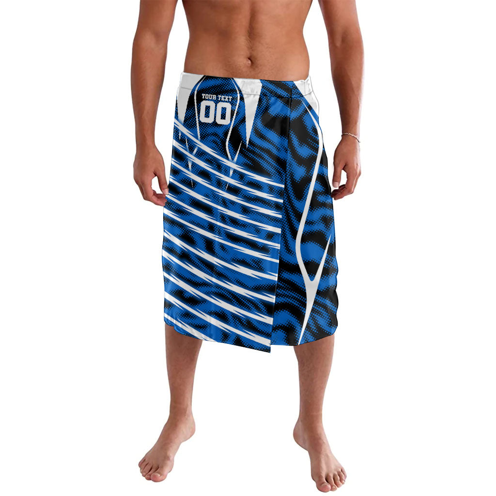 Personalized United States Soccer Lavalava USA Patriotic Eagle Mascot - Blue Geometric