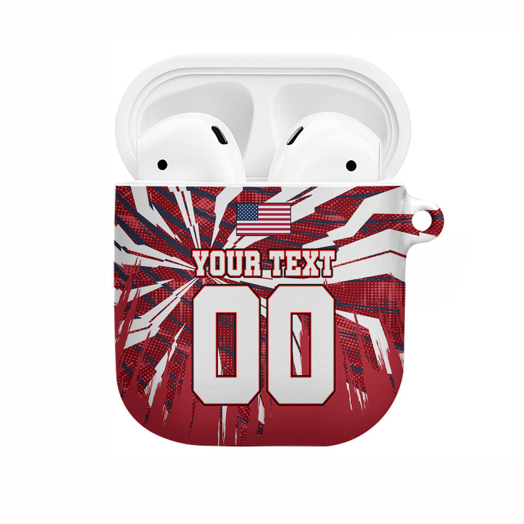 Personalized United States Soccer AirPods Case American Eagle World Football Mascot