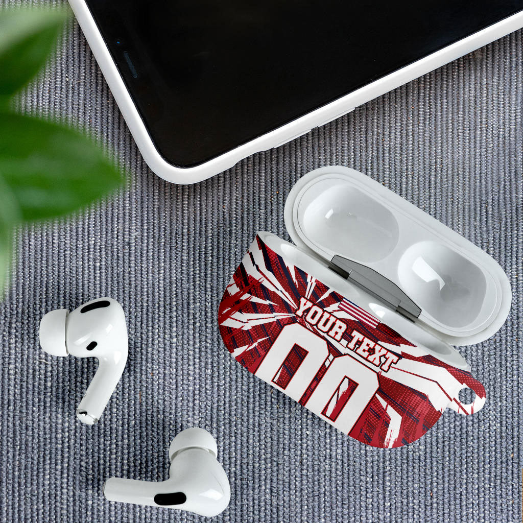 Personalized United States Soccer AirPods Case American Eagle World Football Mascot