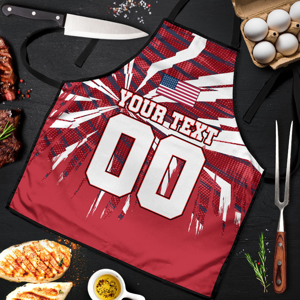 Personalized United States Soccer Apron American Eagle World Football Mascot