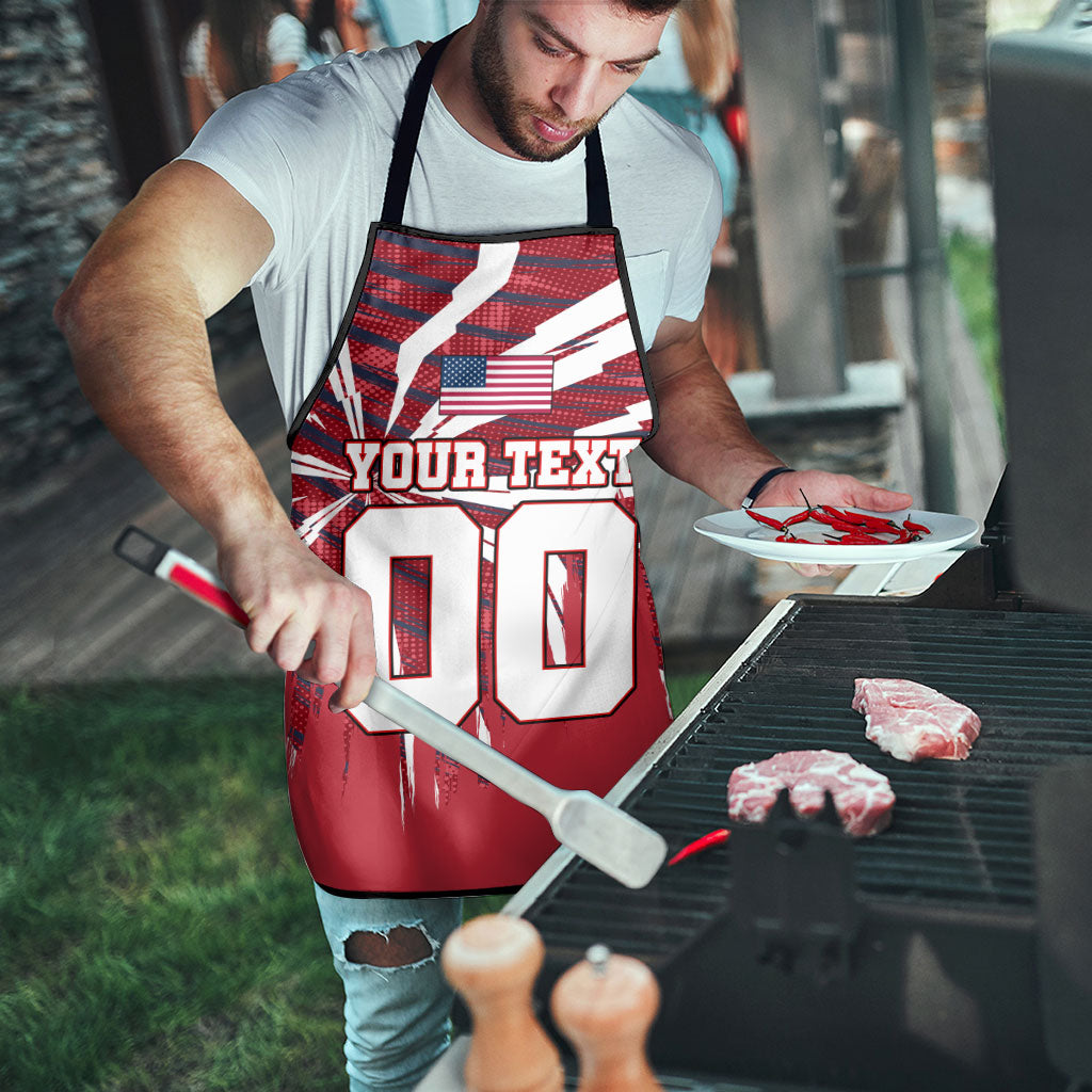 Personalized United States Soccer Apron American Eagle World Football Mascot