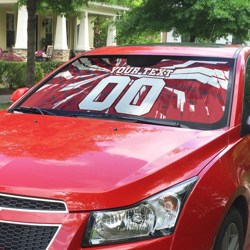 Personalized United States Soccer Auto Sun Shade American Eagle World Football Mascot