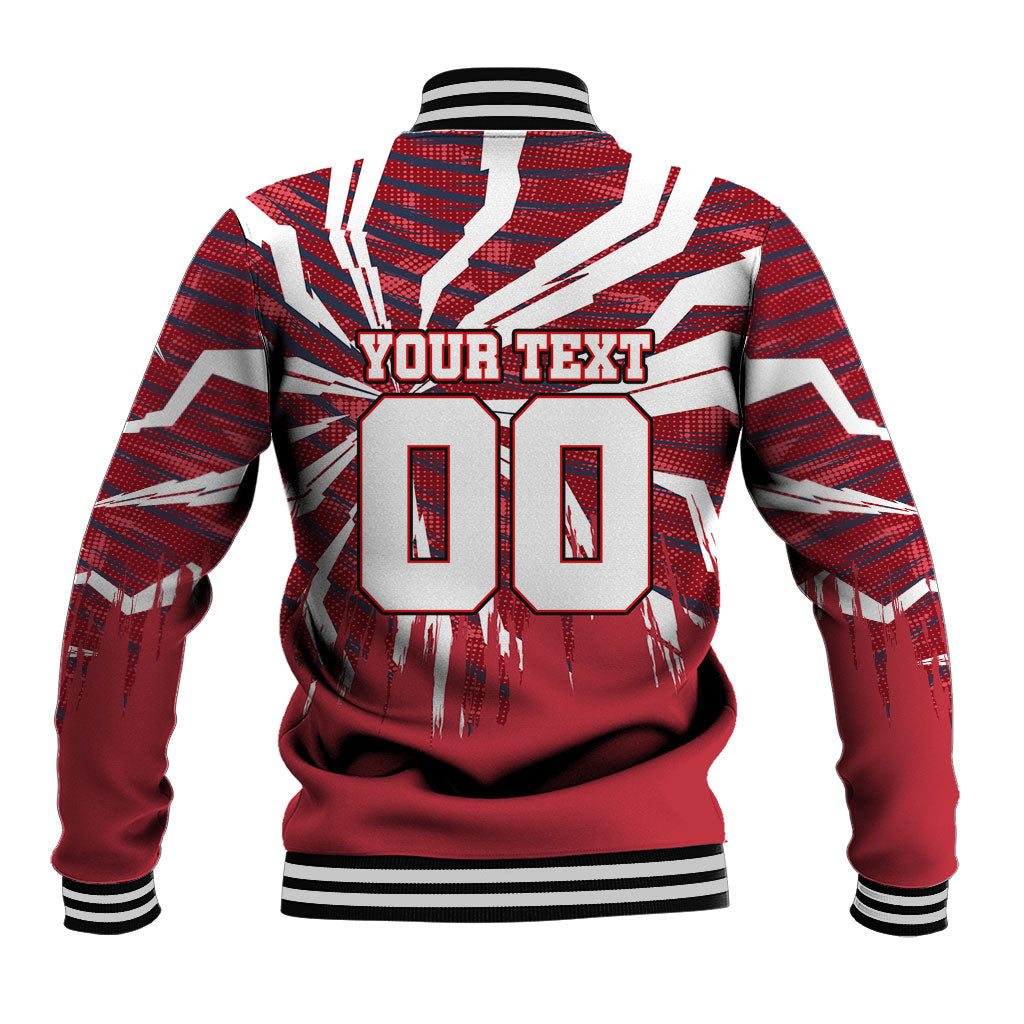 Personalized United States Soccer Baseball Jacket American Eagle World Football Mascot