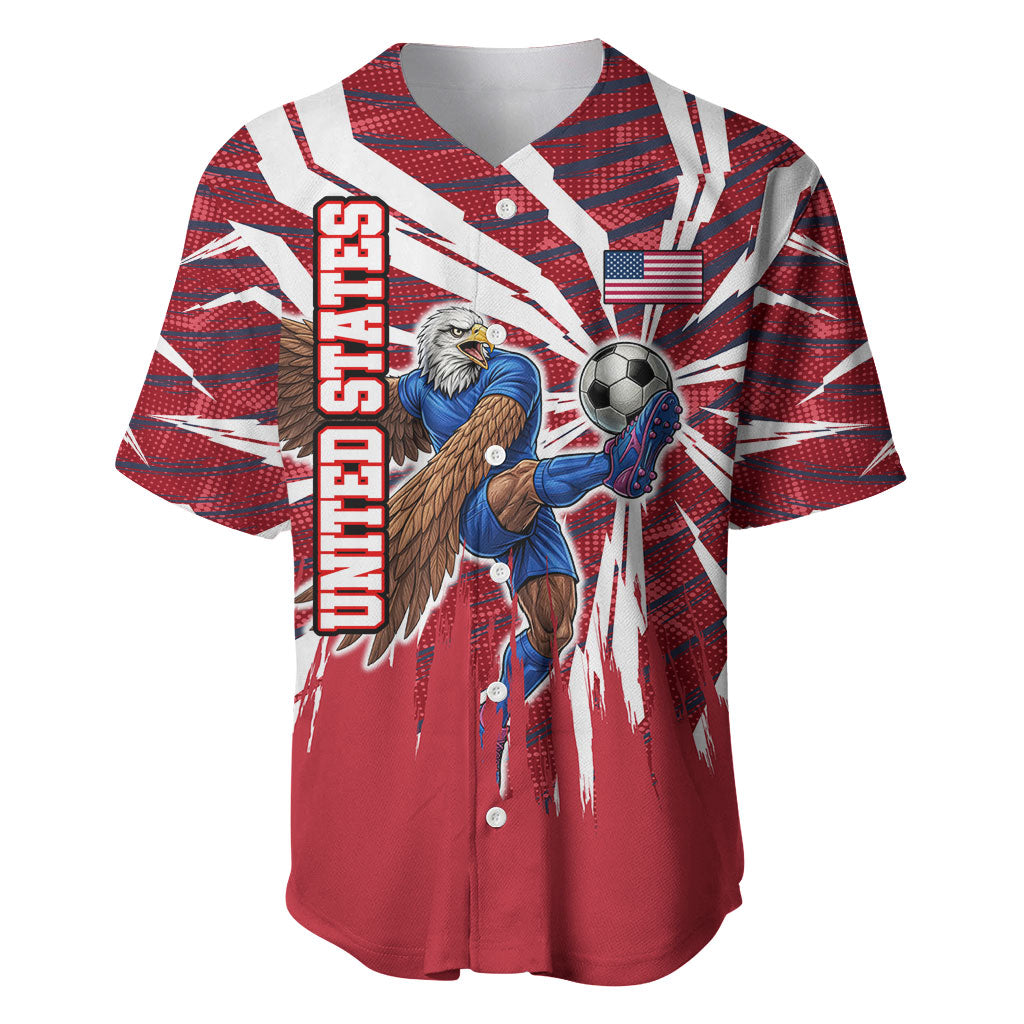 Personalized United States Soccer Baseball Jersey American Eagle World Football Mascot