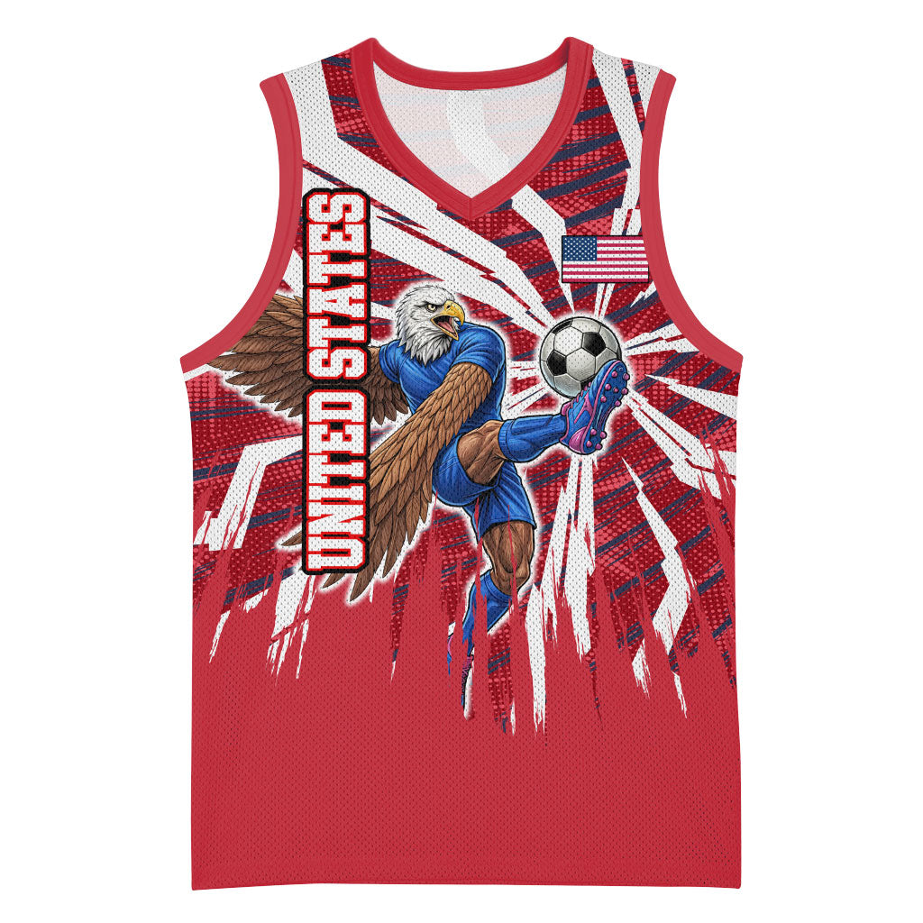Personalized United States Soccer Basketball Jersey American Eagle World Football Mascot