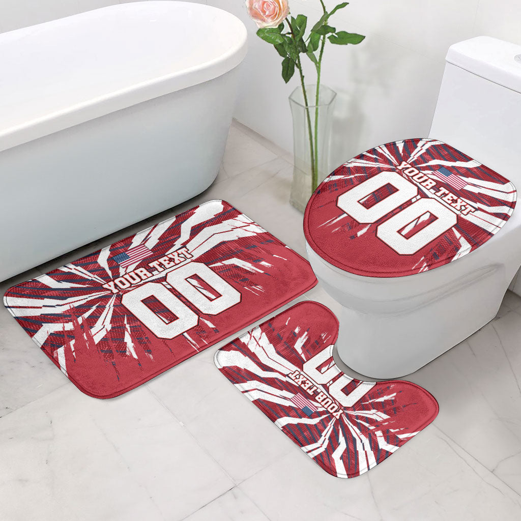 Personalized United States Soccer Bathroom Set American Eagle World Football Mascot