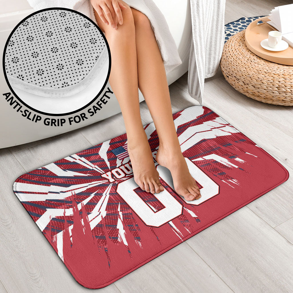 Personalized United States Soccer Bathroom Set American Eagle World Football Mascot