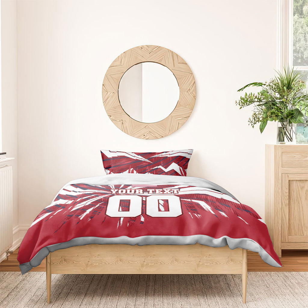 Personalized United States Soccer Bedding Set American Eagle World Football Mascot