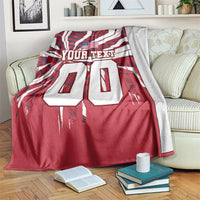 Personalized United States Soccer Blanket American Eagle World Football Mascot