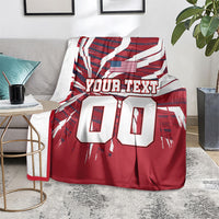 Personalized United States Soccer Blanket American Eagle World Football Mascot