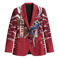 Personalized United States Soccer Blazer American Eagle World Football Mascot