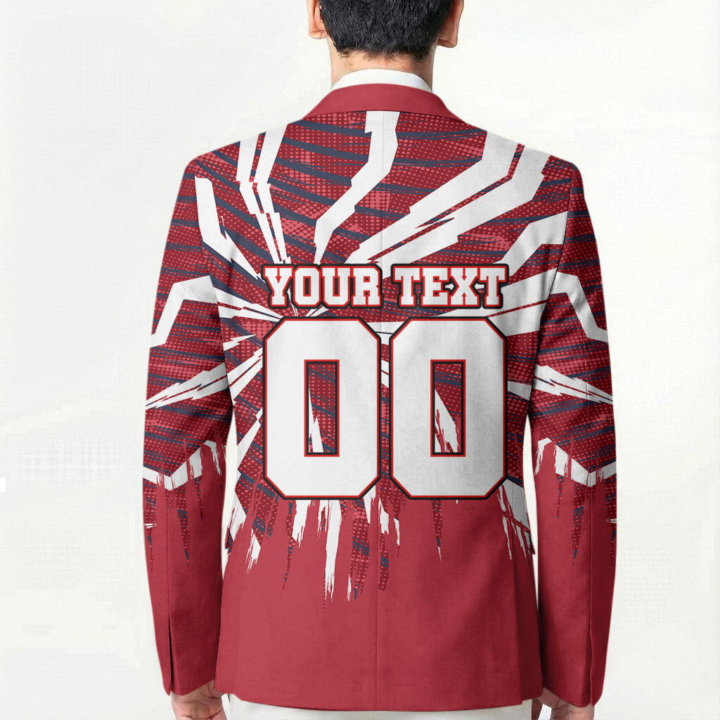 Personalized United States Soccer Blazer American Eagle World Football Mascot