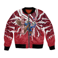 Personalized United States Soccer Bomber Jacket American Eagle World Football Mascot