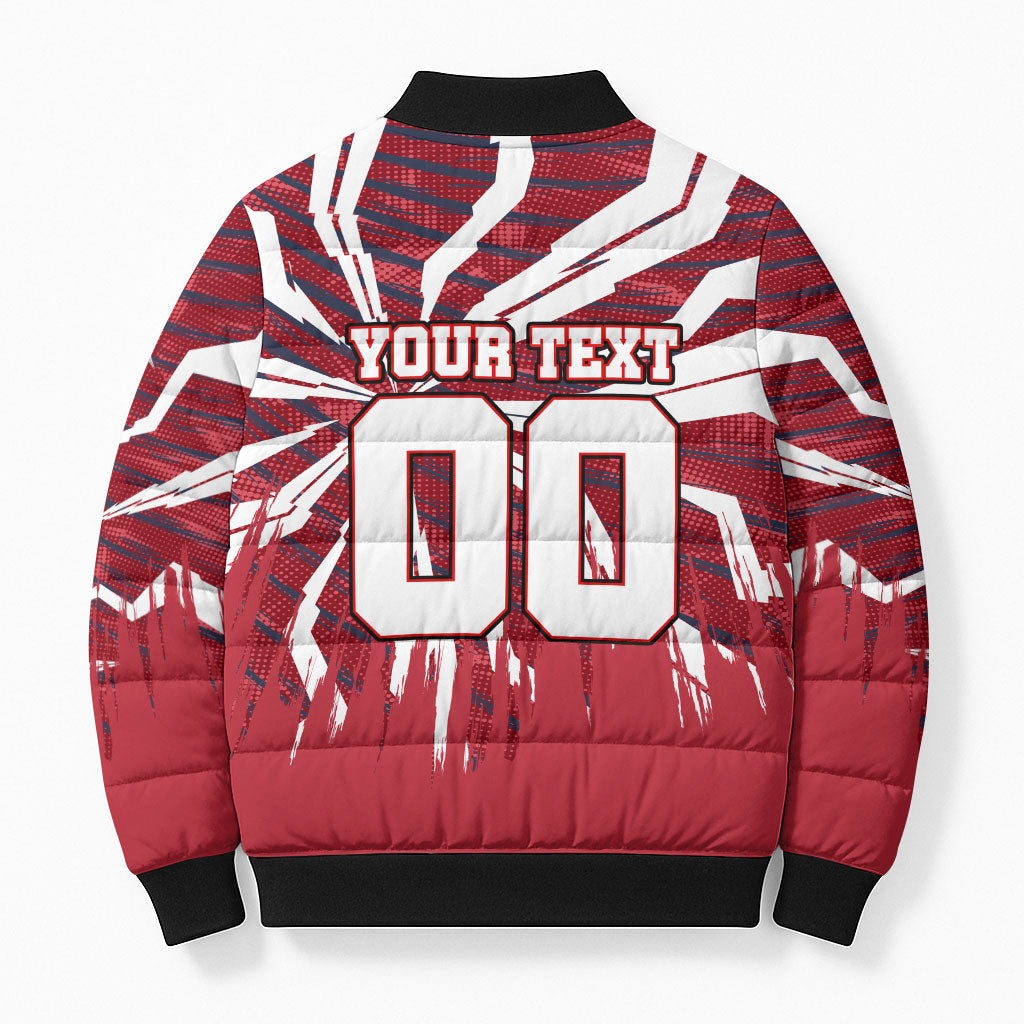 Personalized United States Soccer Bomber Puffer Jacket American Eagle World Football Mascot