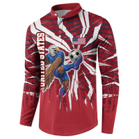 Personalized United States Soccer Button Sweatshirt American Eagle World Football Mascot