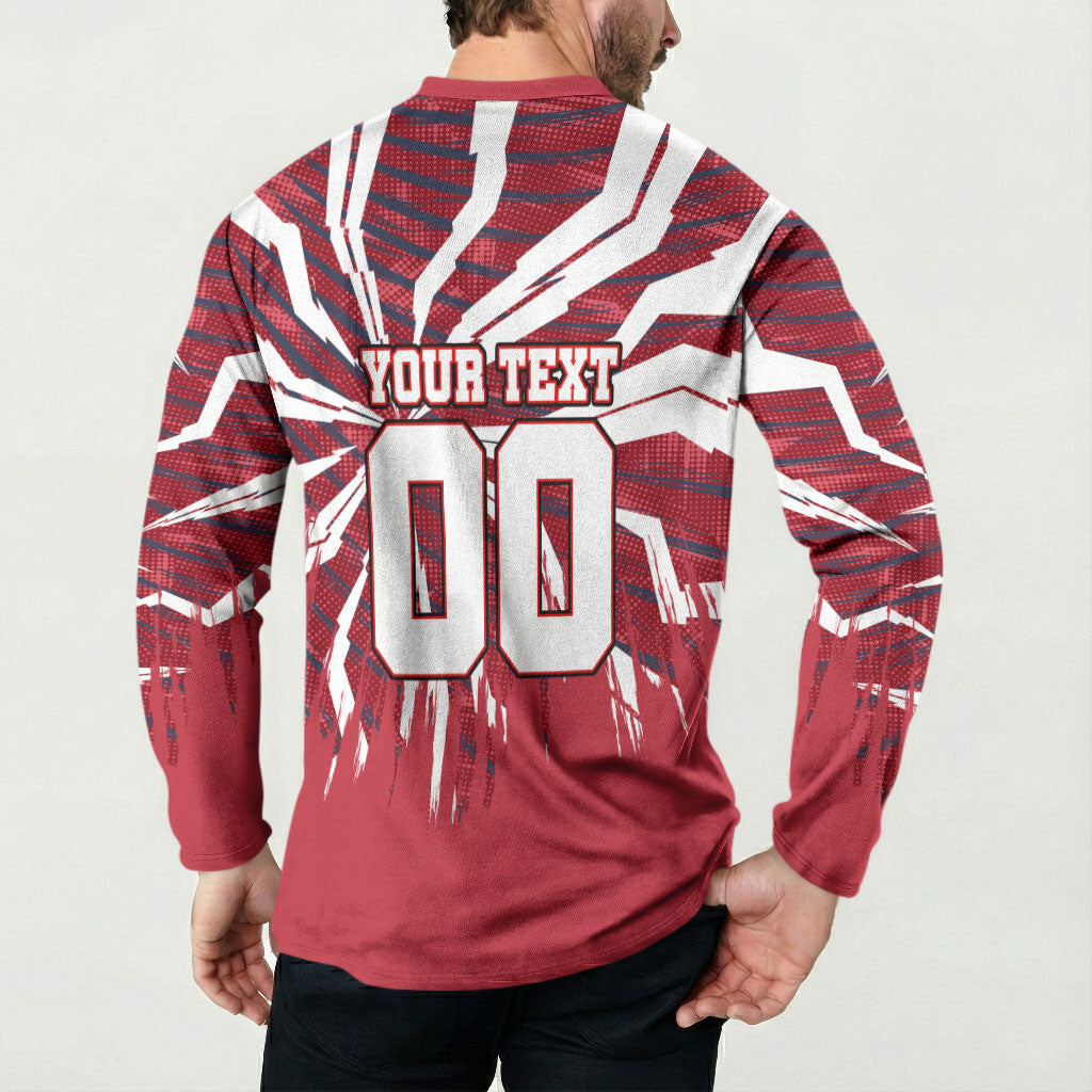 Personalized United States Soccer Button Sweatshirt American Eagle World Football Mascot