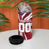 Personalized United States Soccer 4 in 1 Can Cooler Tumbler American Eagle World Football Mascot