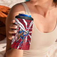 Personalized United States Soccer 4 in 1 Can Cooler Tumbler American Eagle World Football Mascot