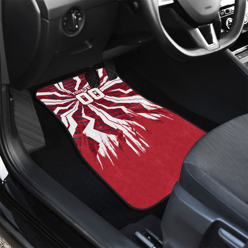 Personalized United States Soccer Car Mats American Eagle World Football Mascot