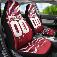 Personalized United States Soccer Car Seat Cover American Eagle World Football Mascot
