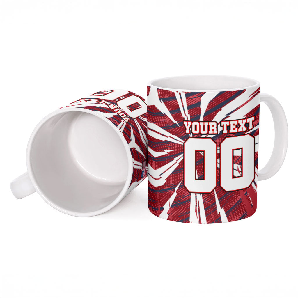Personalized United States Soccer Ceramic Mug American Eagle World Football Mascot