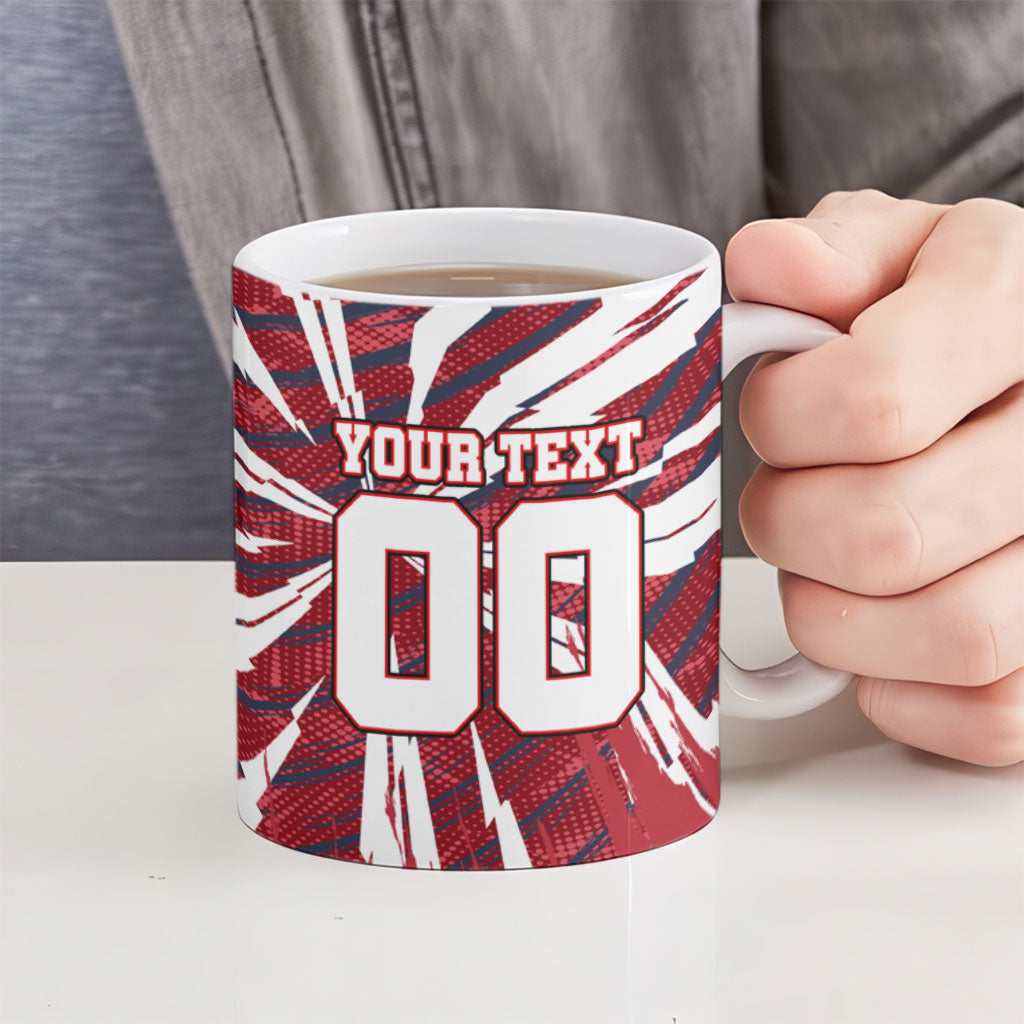 Personalized United States Soccer Ceramic Mug American Eagle World Football Mascot