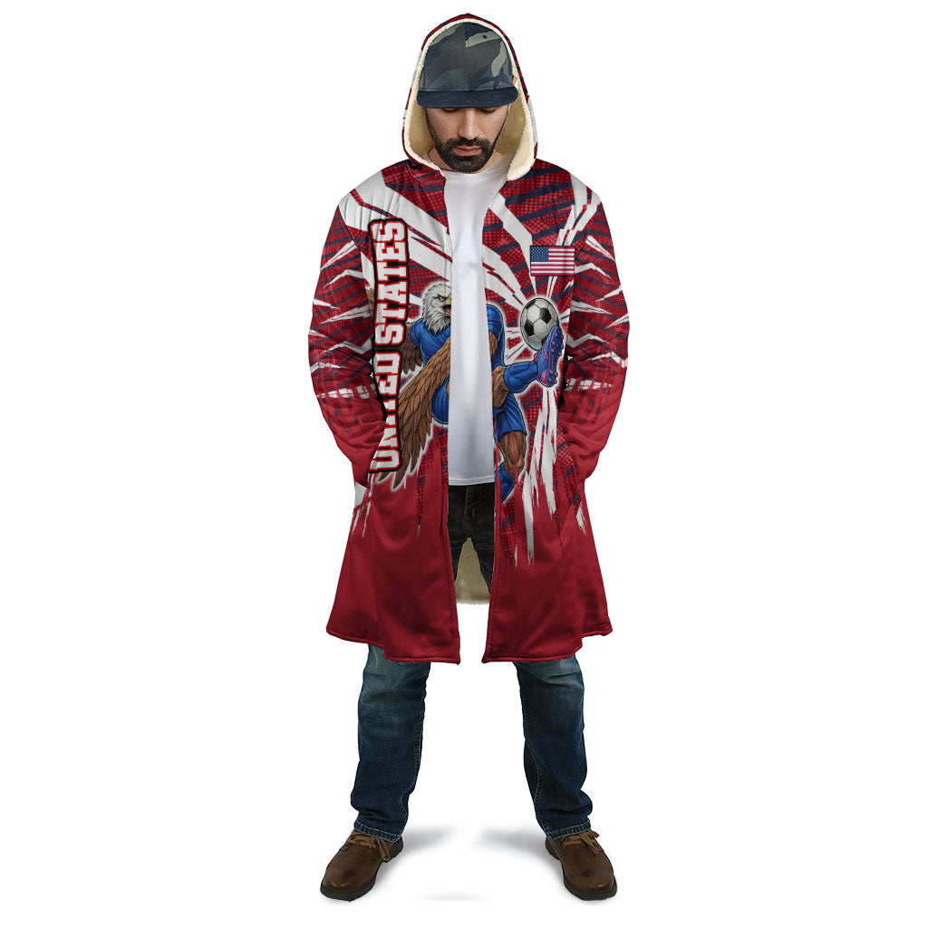 Personalized United States Soccer Cloak American Eagle World Football Mascot