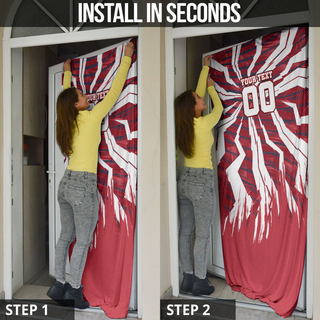 Personalized United States Soccer Door Cover American Eagle World Football Mascot