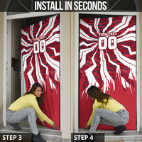 Personalized United States Soccer Door Cover American Eagle World Football Mascot