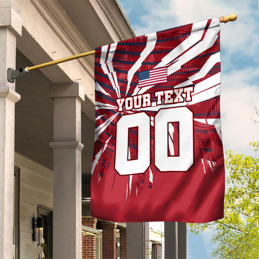 Personalized United States Soccer Garden Flag American Eagle World Football Mascot
