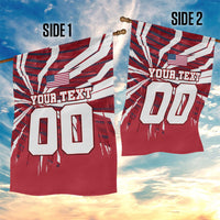 Personalized United States Soccer Garden Flag American Eagle World Football Mascot