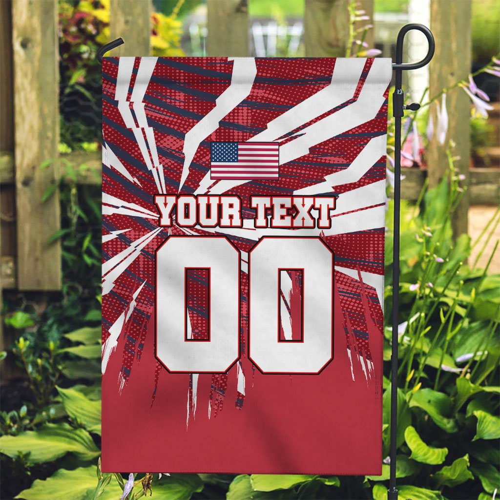 Personalized United States Soccer Garden Flag American Eagle World Football Mascot