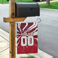Personalized United States Soccer Garden Flag American Eagle World Football Mascot