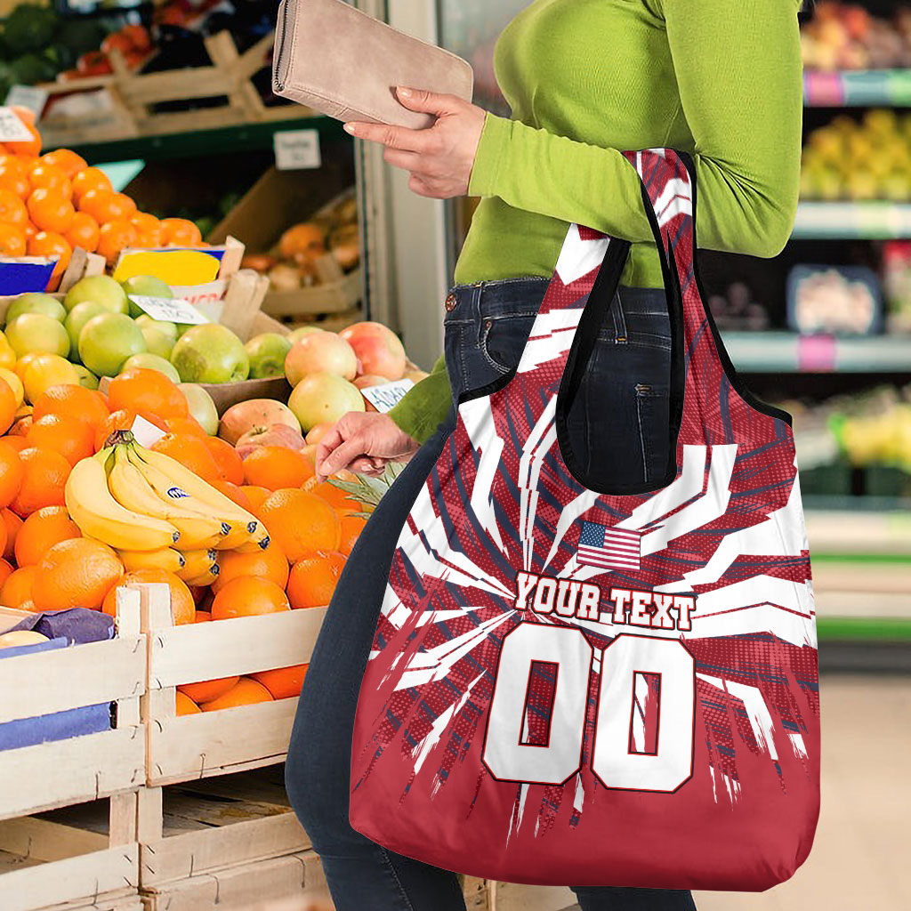 Personalized United States Soccer Grocery Bag American Eagle World Football Mascot